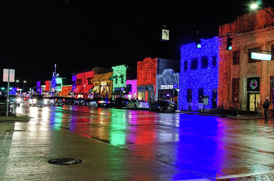 Christmas Lights Rochester MI 6193 Photograph by Stan Gregg Fine Art