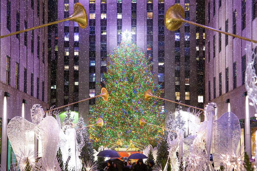 Christmas Magic at Rockefeller Center Photograph by Mark Andrew Thomas
