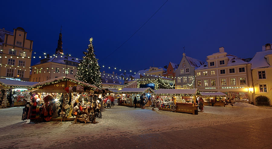 Christmas Market in Tallinn Photograph by Michael Avina