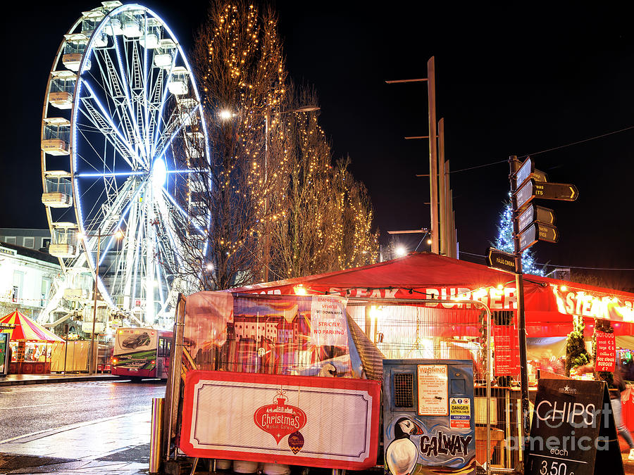 Christmas Market Sights in Galway Photograph by John Rizzuto
