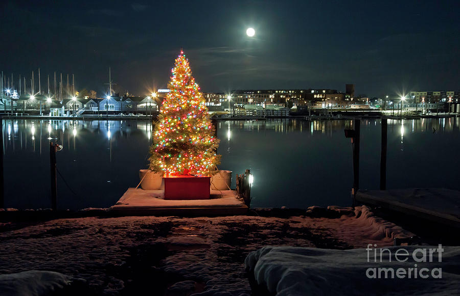 Christmas moon Photograph by Butch Lombardi