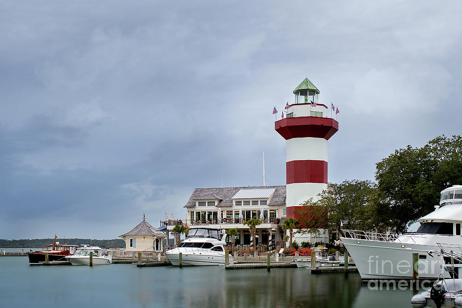 Christmas Photograph - Christmas Morning at Harbour Town Lighthouse by Amy Dundon