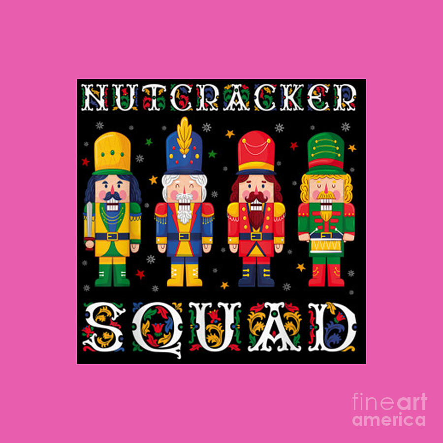 Christmas Nutcracker Squad Shirt Xmas Family Matching Pajama Drawing by ...