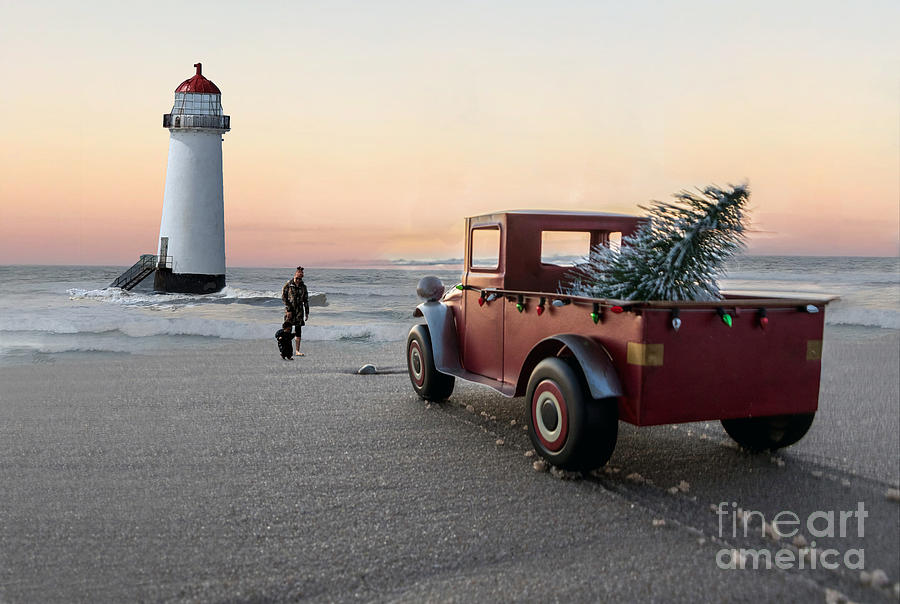 Sunset Mixed Media - Christmas On The Beach by Sandi OReilly
