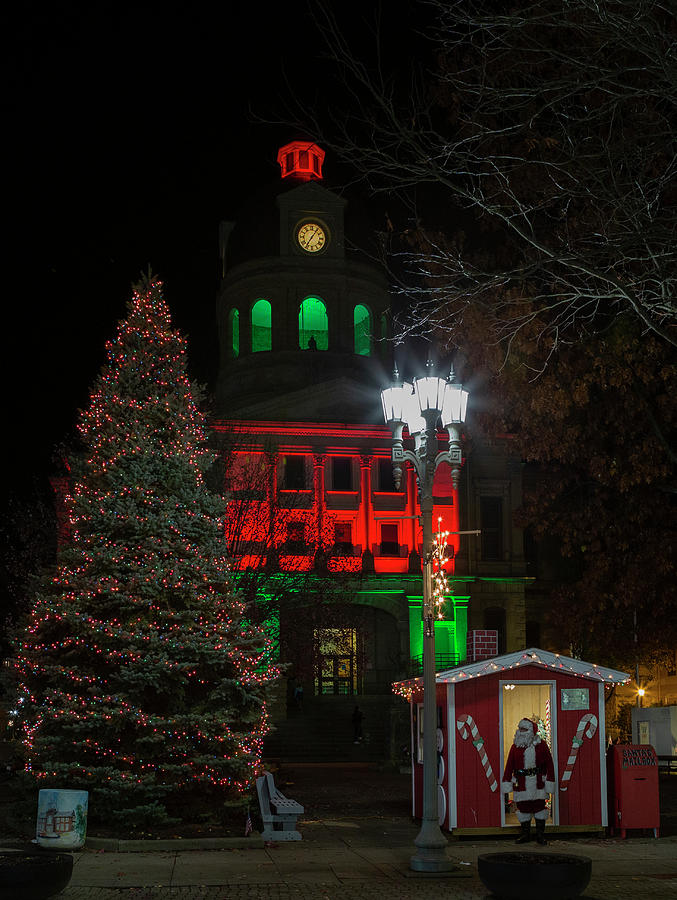 Christmas on the Square Photograph by Deborah Penland
