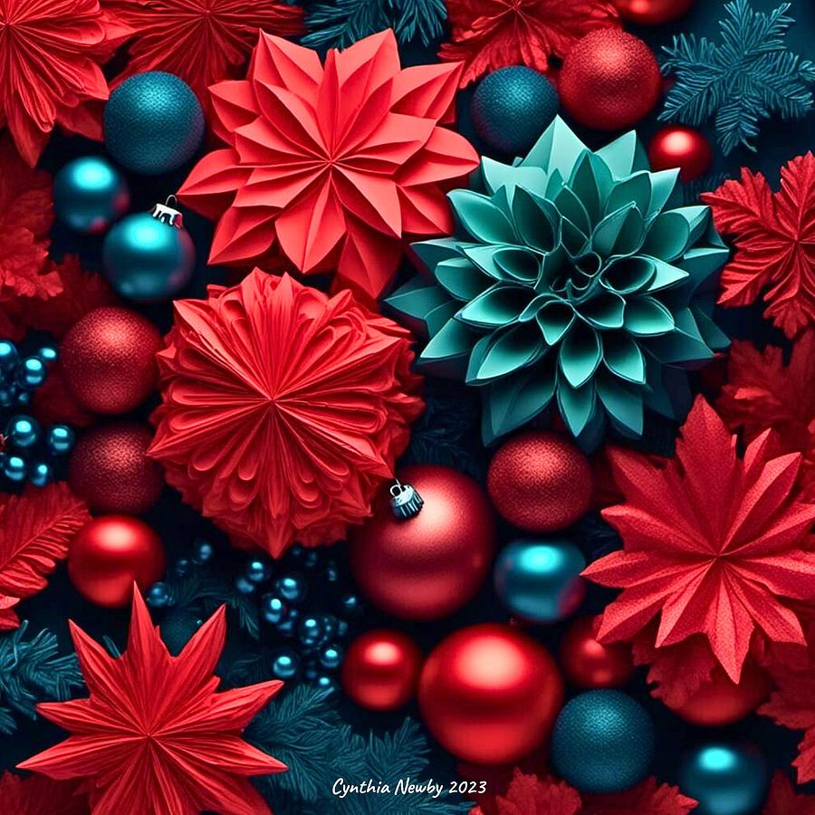 Christmas Ornaments 20231125a Digital Art by Cindys Creative Corner