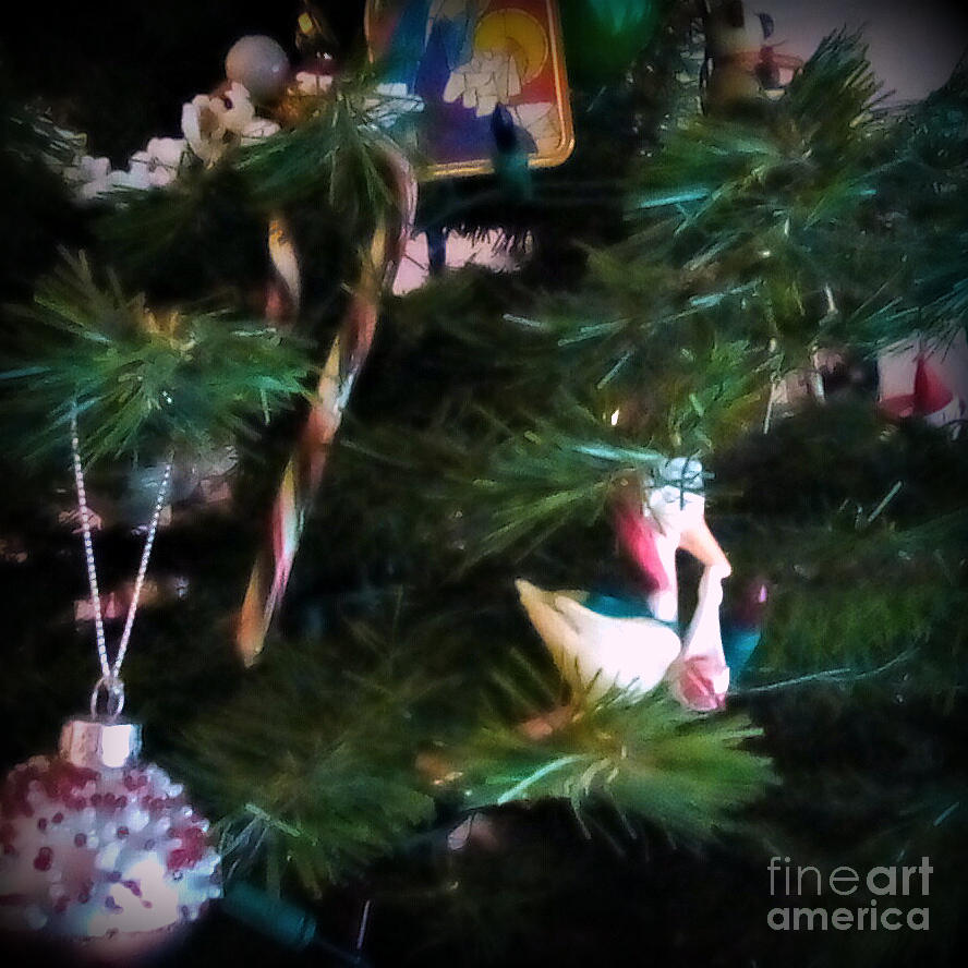 Christmas Ornaments Square Photograph by Frank J Casella