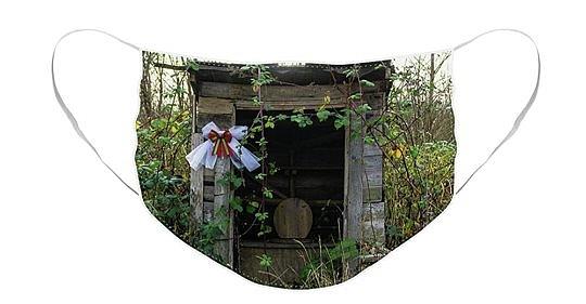 Christmas Outhouse Face Mask Photograph by Peggy McCormick