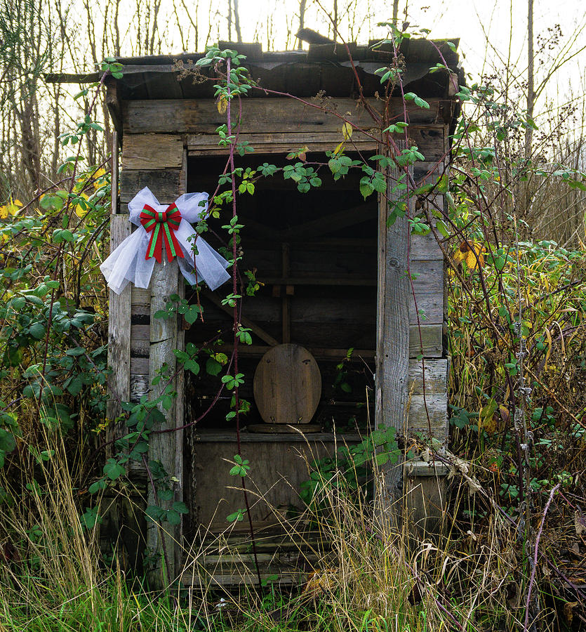 Christmas Outhouse Photograph by Peggy McCormick