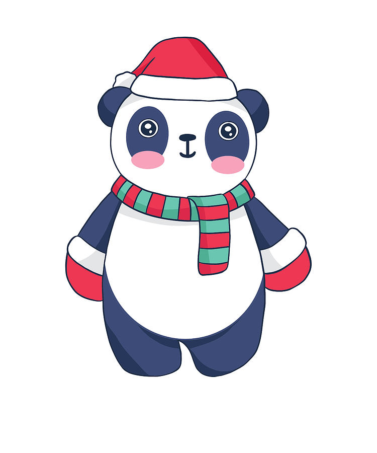 Christmas Panda Digital Art by Markus Mueller - Pixels