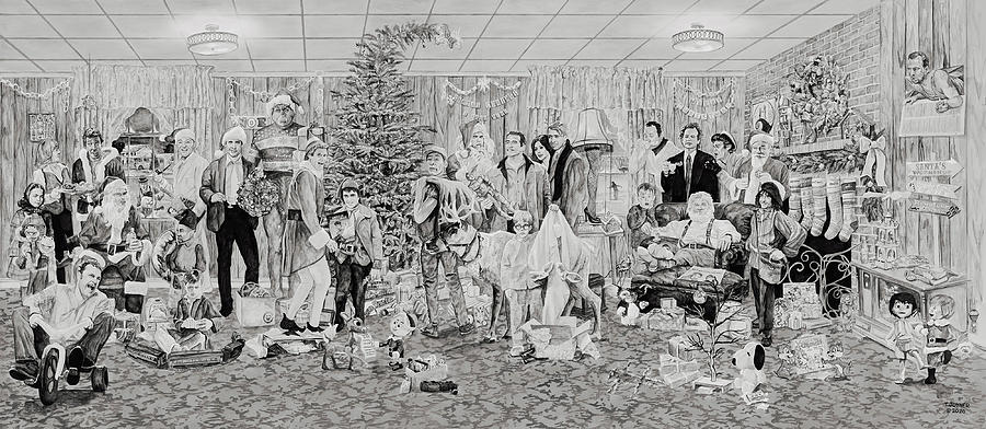 Christmas Party Painting by Tim Joyner