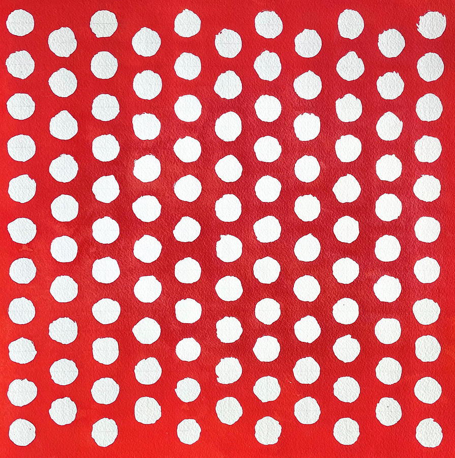 Christmas Polka Dots Pattern Painting by Gregory DeGroat