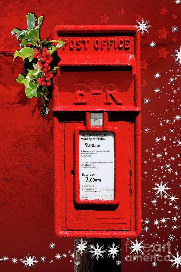 Christmas Red Post Box Photograph by Terri Waters