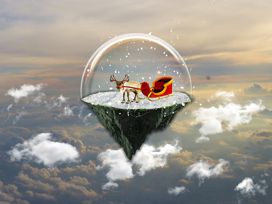Christmas Reindeer Mixed Media by Marvin Blaine
