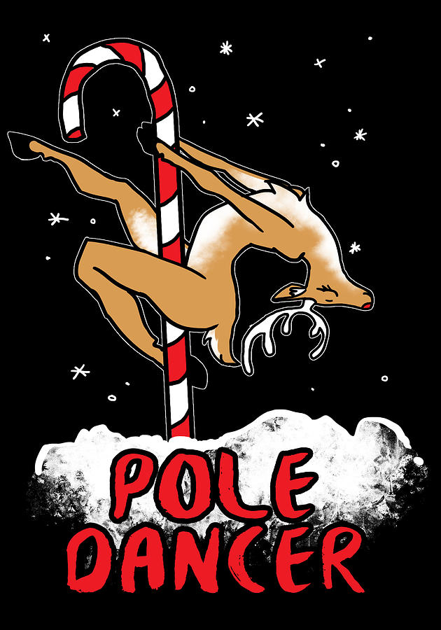 Christmas Reindeer Pole Dancer Digital Art by Jacob Zelazny - Fine Art ...