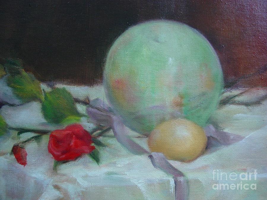 Still Life Painting - Christmas Rose            copyrighted by Kathleen Hoekstra