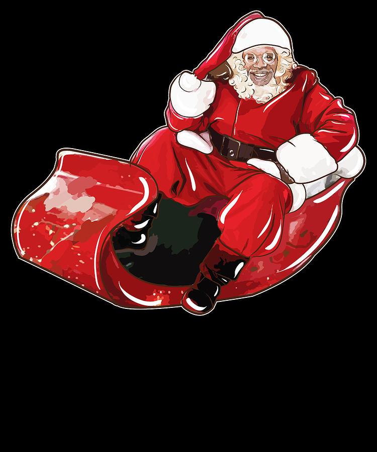 Santa Claus Drawing - Christmas Santa Claus in Sleigh by Kanig Designs