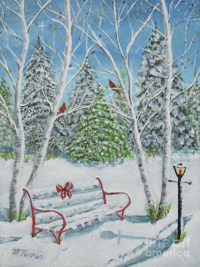 Christmas Serenity  Painting by Melvin Turner