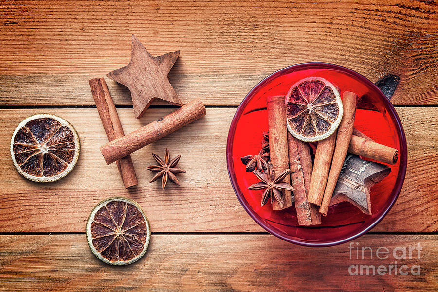 Christmas spices Photograph by Delphimages Photo Creations