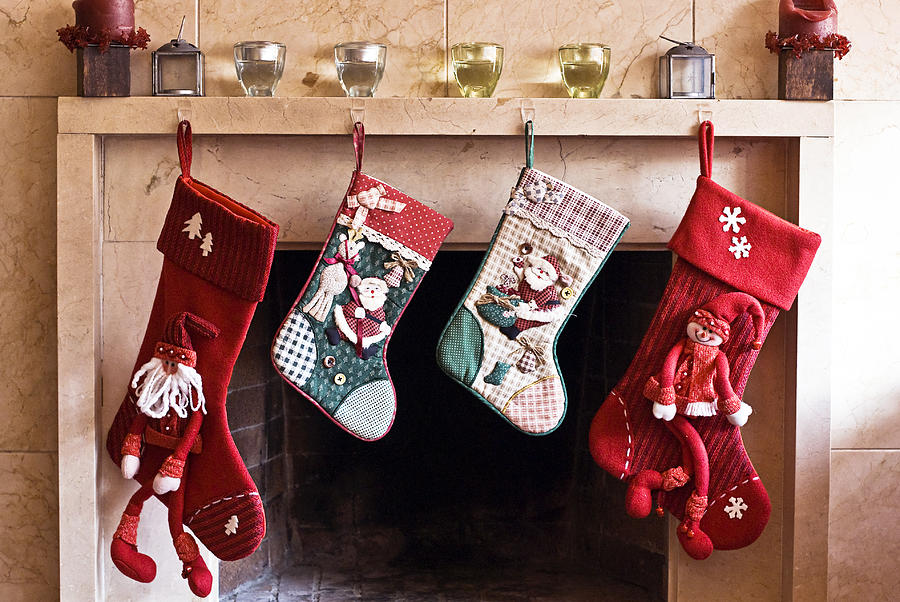 Christmas stockings Photograph by Mar Merelo