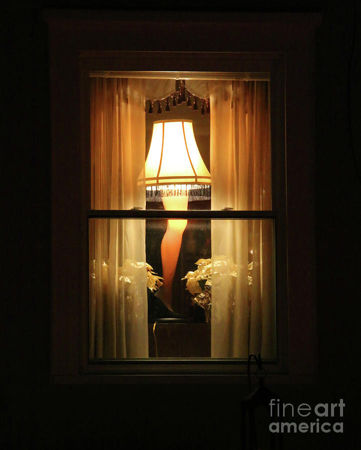 Christmas Story Lamp in Window 7694 Photograph by Jack Schultz