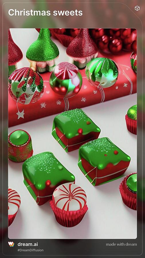 A I Christmas Sweets 1 Digital Art by Denise F Fulmer