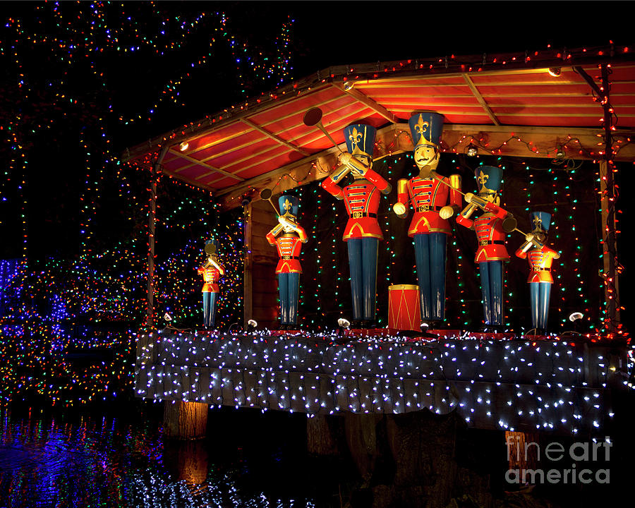 Christmas Tin Soldiers Light Display Photograph by Maria Janicki