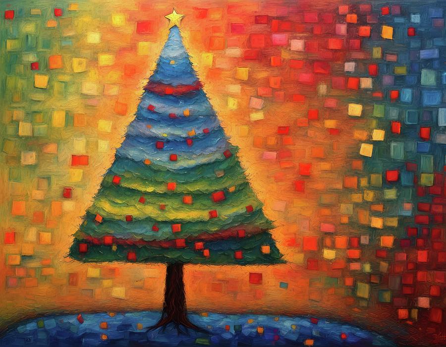 Christmas Tree 1 Digital Art by Pamela Cooper