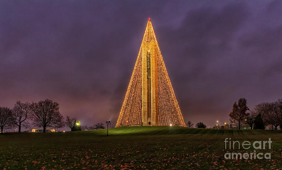 Christmas Tree Dayton OH Photograph by Teresa Jack Fine Art America