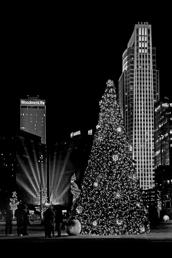 Christmas Tree - Gene Leahy Mall - Omaha - 2022 Photograph by Nikolyn McDonald