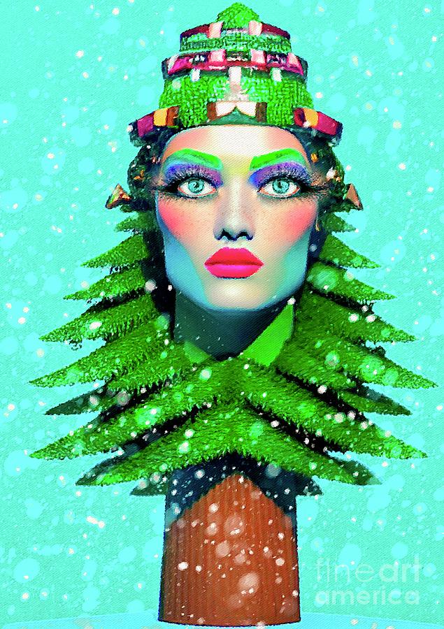 Christmas Tree Goddess II Digital Art by Lauries Intuitive