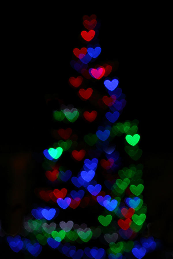 Christmas tree hearts Photograph by Emac Images