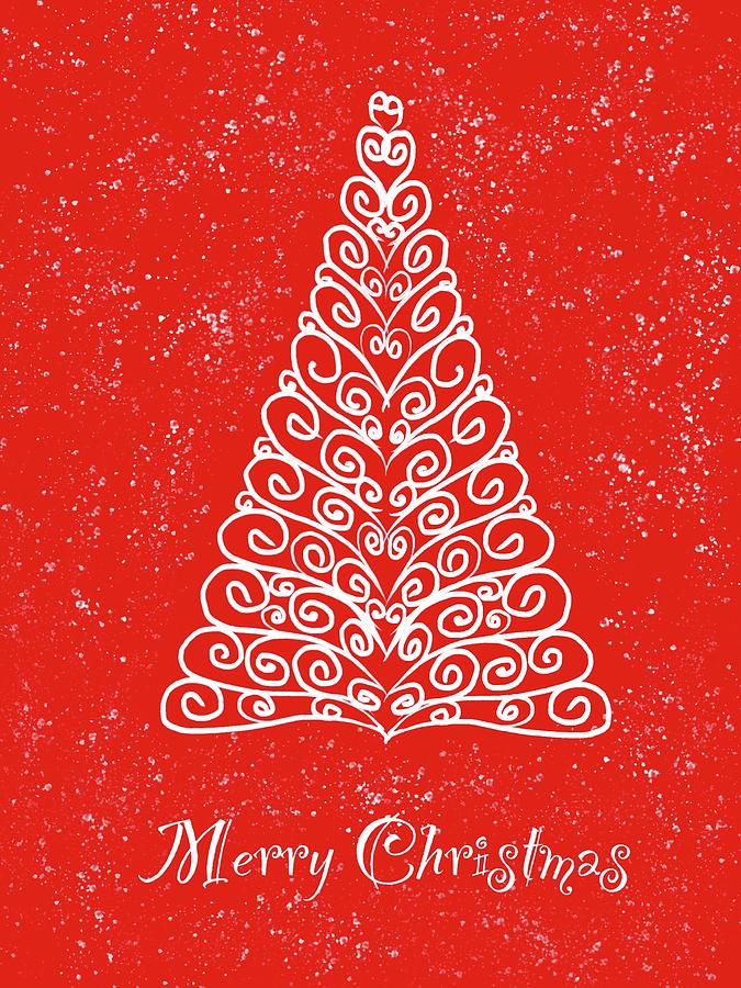 Merry Christmas Tree II Digital Art by Bnte Creations