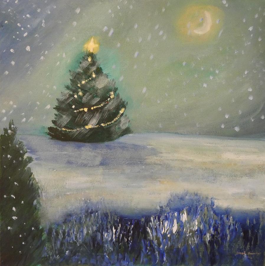 Christmas Tree Painting by Joseph Eisenhart