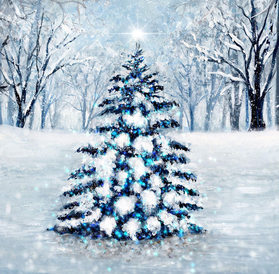 Christmas Tree Mixed Media By Linzi Sayles - Fine Art America