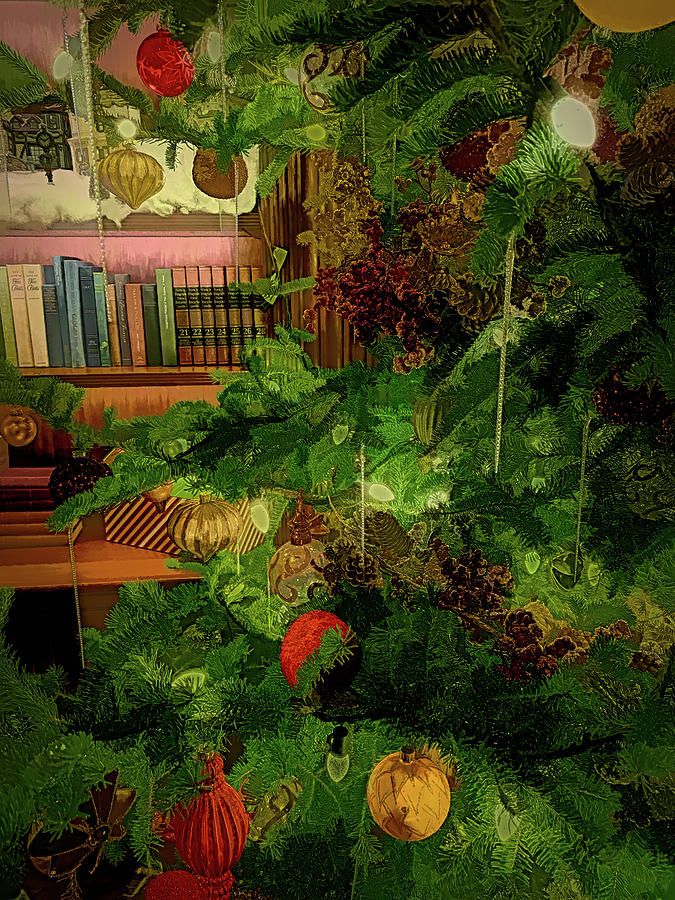 Christmas Tree Longwood Gardens Music Room 2020 Digital Art by Deborah League