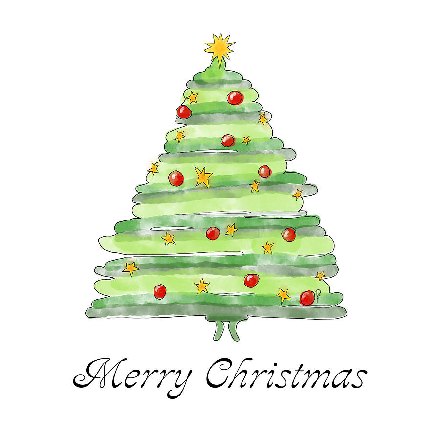 Christmas Tree - Merry Christmas Digital Art