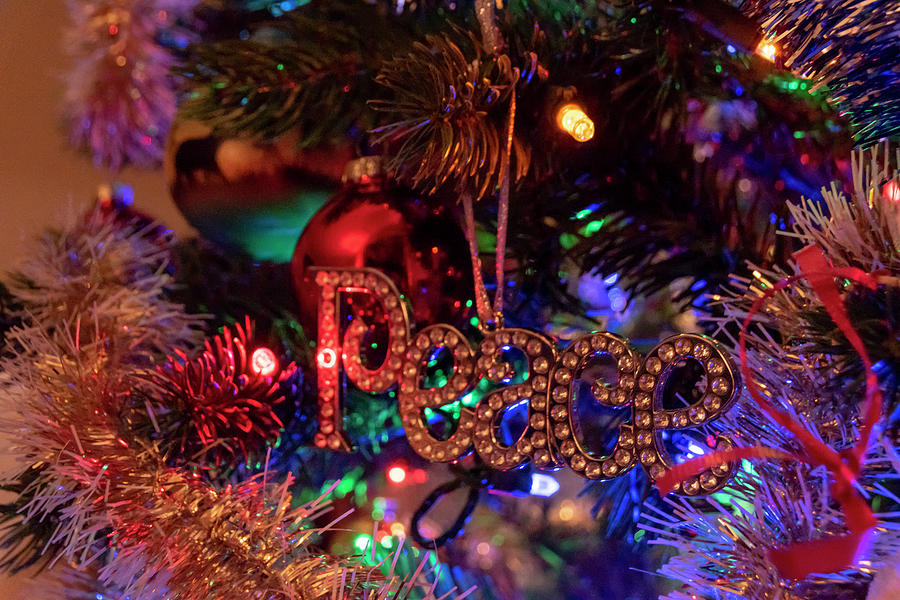 Christmas Tree Ornaments Photograph