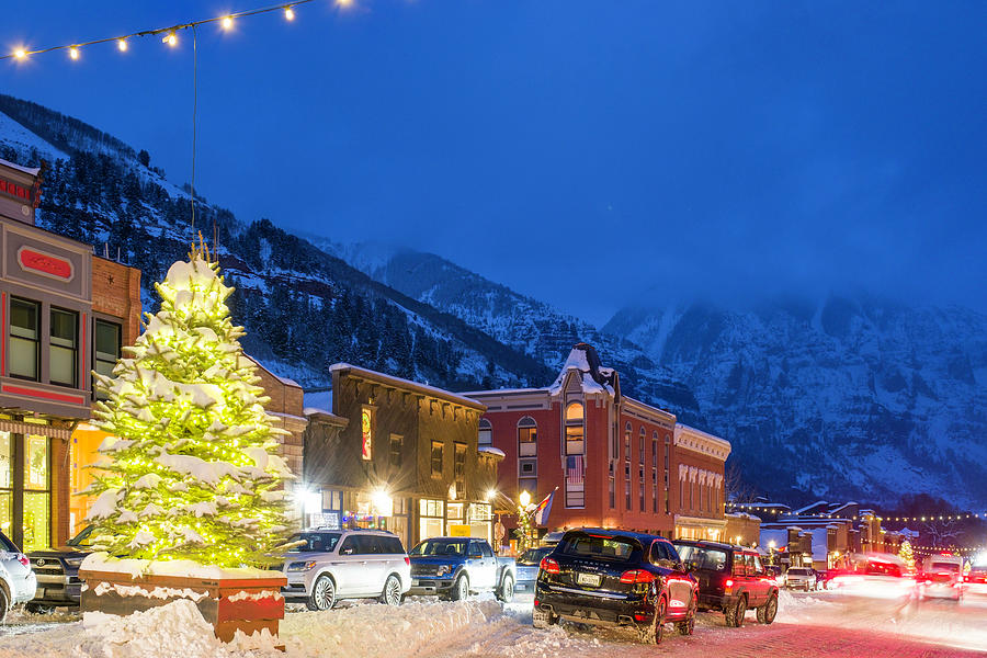 Christmas tree Telluride Photograph by David L Moore