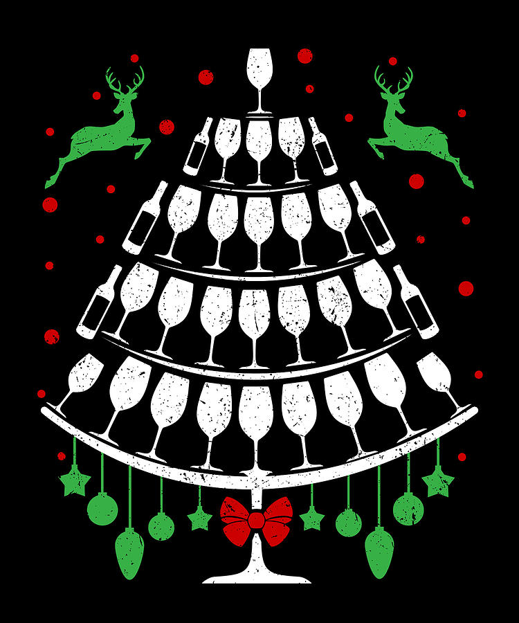 christmas-tree-wine-glasses-reindeer-wine-bottles-drawing-by-kanig