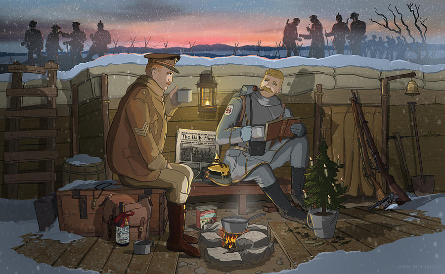Christmas Truce of 1914 Digital Art by Emerson Design