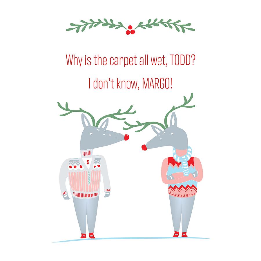 Christmas Digital Art - Christmas Vacation Todd and Margo Quote by Ink Well