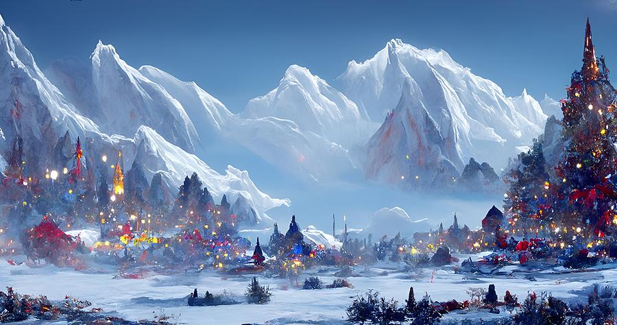 Christmas Valley Digital Art by Beverly Read