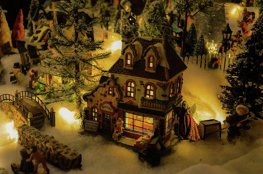 Christmas Villa Mixed Media by Teresa Trotter