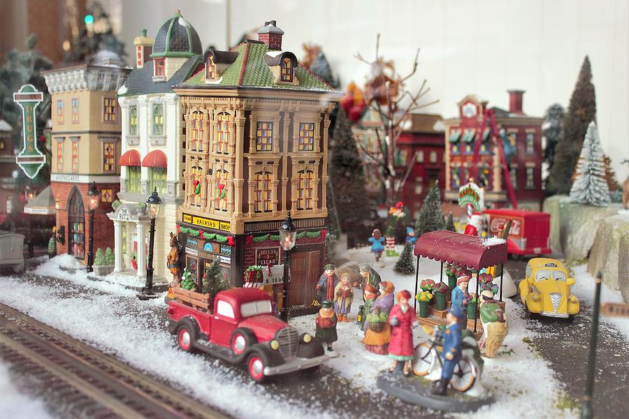 Christmas Photograph - Christmas Village Scene by Joseph Skompski