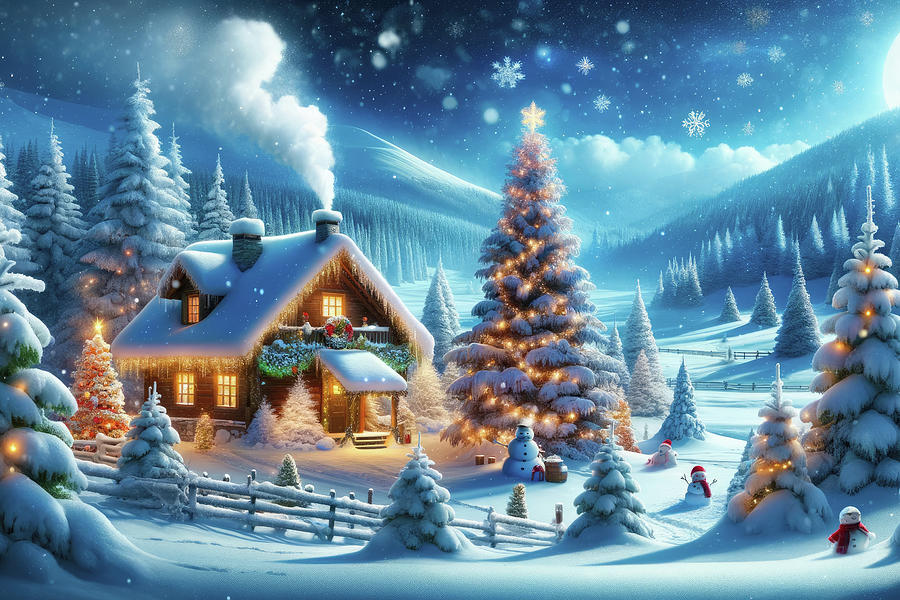 Christmas Winter Wonderland 02 Digital Art by Matthias Hauser - Fine ...