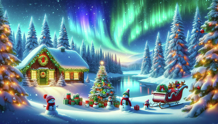 Christmas Winter Wonderland 03 Digital Art by Matthias Hauser