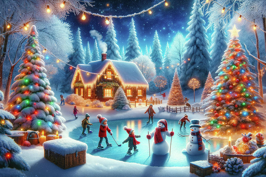 Christmas Winter Wonderland 04 Digital Art by Matthias Hauser
