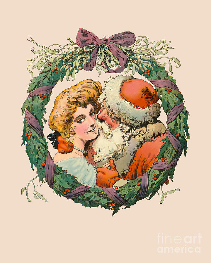 Christmas Digital Art - Christmas wreath by Madame Memento