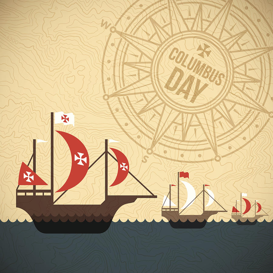 Christopher Columbus Day Drawing by Filo Christopher Columbus Day Drawing by Filo